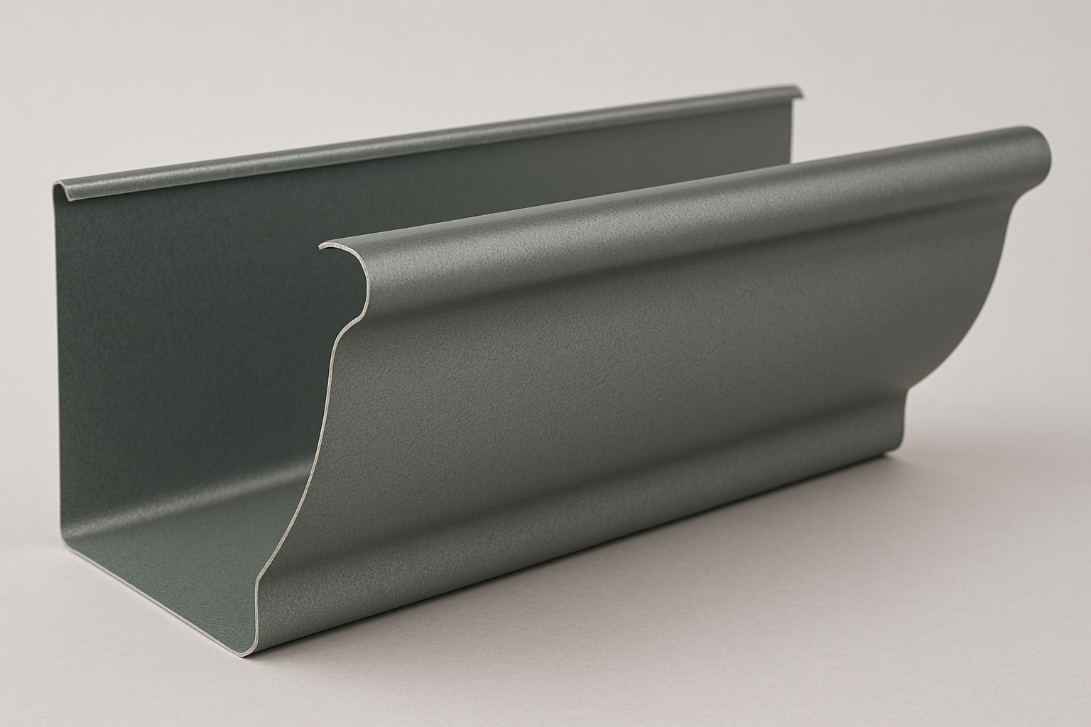 K-style gutter, colonial gray color 5\6in