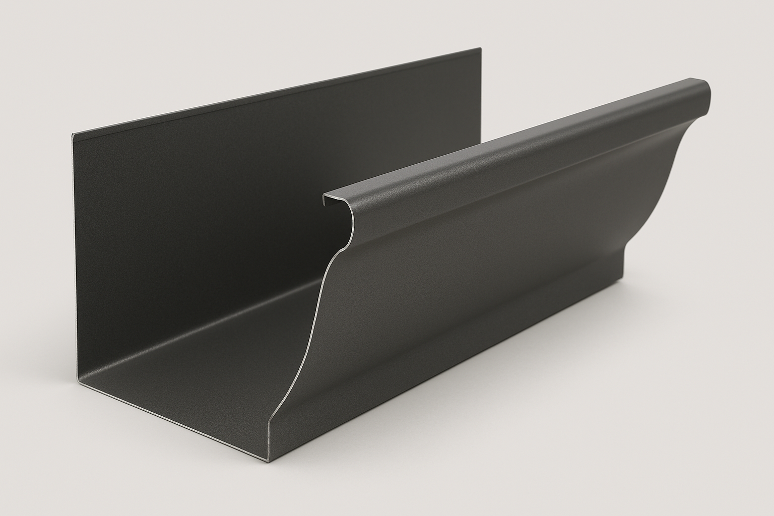 K-style gutter, dark gray color 5\6in